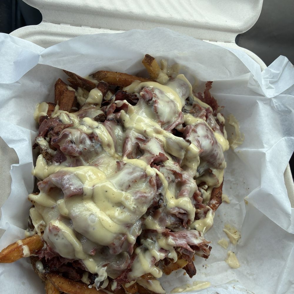 Wyatt’s Place - Pastrami and cheese loaded fries. Still delicious, but the portions are getting smaller. - Sandwiches Near Me - Keaau, Hawaii Wyatt’s Place - Pastrami and cheese loaded fries. Still delicious, but the portions are getting smaller. - Sandwiches Near Me - Keaau, Hawaii