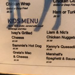 Blue Moose - Breakfast menu