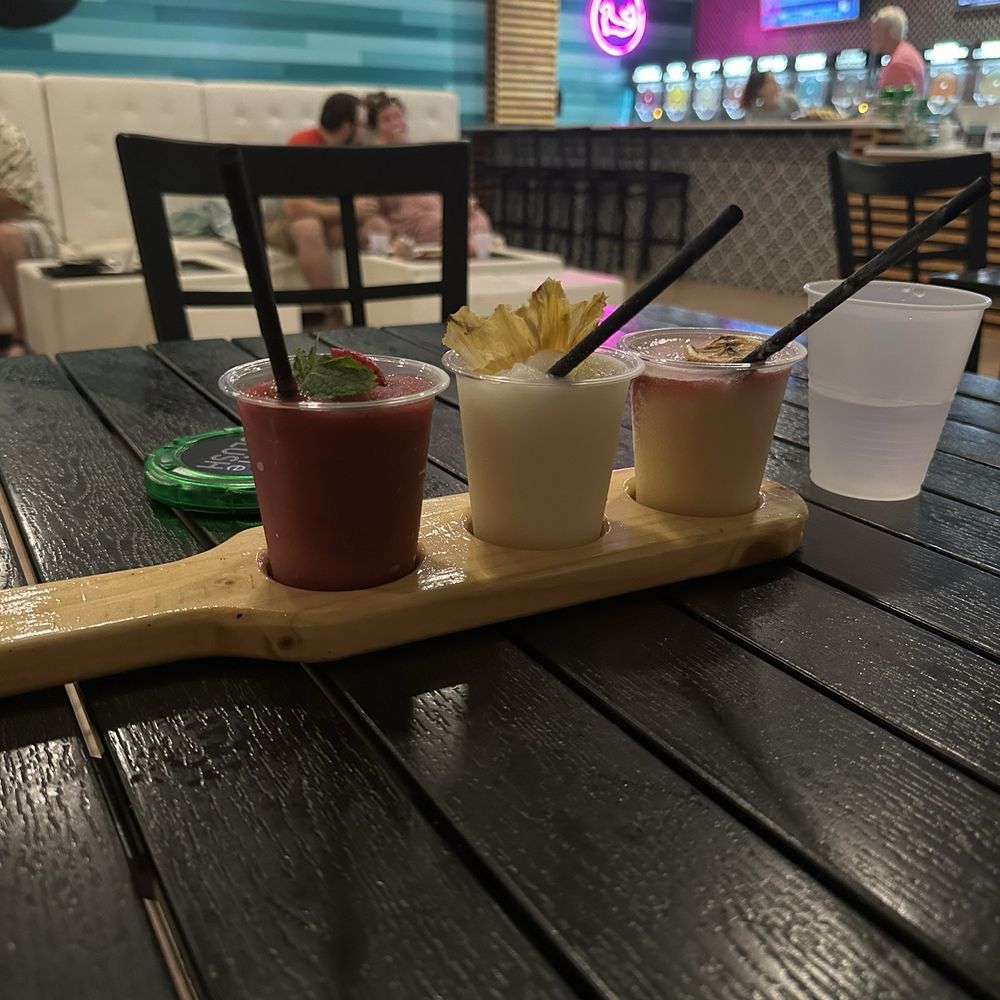 Doxie Slush - Rye Berry Bramble, Banana Carajillo, Pineapple Bourbon Sour - Seafood Near Me - Hermann, Missouri Doxie Slush - Rye Berry Bramble, Banana Carajillo, Pineapple Bourbon Sour - Seafood Near Me - Hermann, Missouri