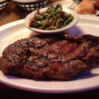 Texas Roadhouse - 12 oz Ft. Worth Ribeye with green beans. - Steakhouses Near Me - Durham, North Carolina Texas Roadhouse - 12 oz Ft. Worth Ribeye with green beans. - Steakhouses Near Me - Durham, North Carolina