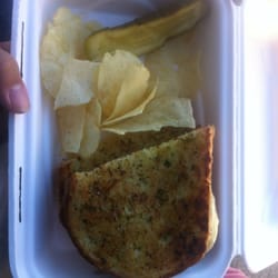 The Melt Bus - The Italian- grilled cheese with garlic bread