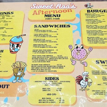 Sweet Roo’s - Menu - Breakfast & Brunch Near Me - Vian, Oklahoma Sweet Roo’s - Menu - Breakfast & Brunch Near Me - Vian, Oklahoma