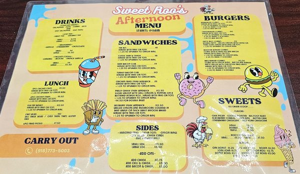 Menu photo 2 Sweet Roo’s Vian, OK Menu photo 2 Sweet Roo’s Vian, OK