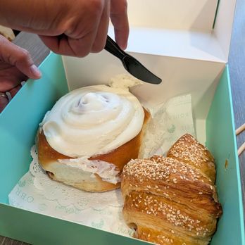 O'Brien's Boulangerie - Sticky bun and ham&cheese croissant - Bakeries Near Me - Poway, California O'Brien's Boulangerie - Sticky bun and ham&cheese croissant - Bakeries Near Me - Poway, California