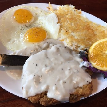 The New Custom House - Chicken Fried Steak breakfast $12 - New American Near Me - Avila Beach, California The New Custom House - Chicken Fried Steak breakfast $12 - New American Near Me - Avila Beach, California