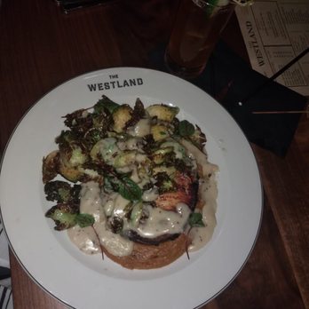 The Westland - My dish - Porchetta with Roasted Brussels Sprouts (Delish!) - New American Near Me - Boston, Massachusetts