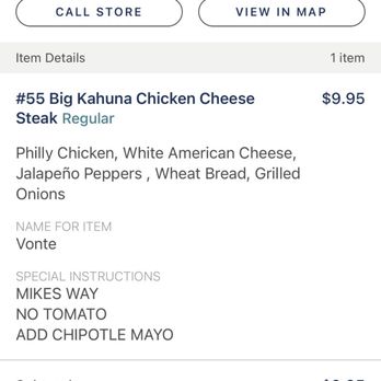 Jersey Mike's Subs - This is what I ordered - Sandwiches Near Me - Kapolei, Hawaii