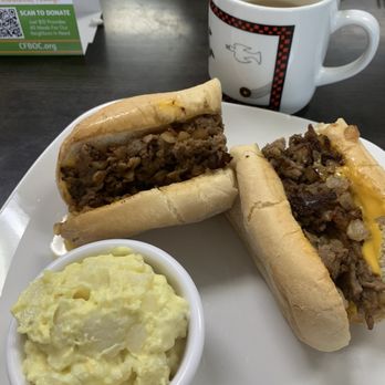 The Diner At Cross Pointe - cheesesteak and potato salad - Breakfast & Brunch Near Me - Richmond, Virginia The Diner At Cross Pointe - cheesesteak and potato salad - Breakfast & Brunch Near Me - Richmond, Virginia