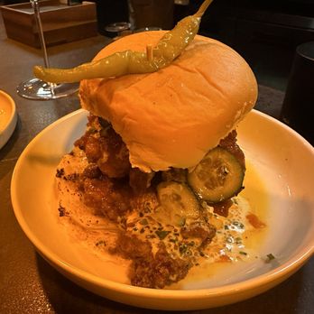 Darkroom - Spicy chicken sandwich - Wine Bars Near Me - Santa Ana, California Darkroom - Spicy chicken sandwich - Wine Bars Near Me - Santa Ana, California