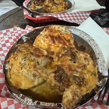 Mac Nation Cafe - Jerk chicken, buffalo and blue cheese, and curry chicken- all of them were delicious!! - Soul Food Near Me - Indian Hills, Colorado