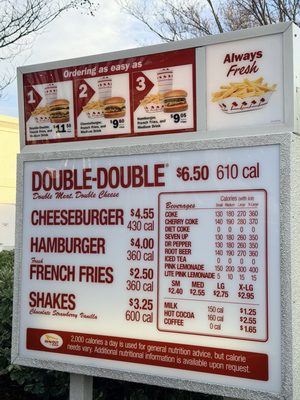 Menu photo 1 In-N-Out Burger Alameda, CA