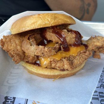 Super Chix - Cheesy BBQ sandwich - Ice Cream & Frozen Yogurt Near Me - Dunwoody, Georgia