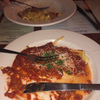 Italian Kitchen - top dish is the mac & cheese bottom dish is the ravioli (spinach formaggio) with marinara sauce - Italian Near Me - Spokane, Washington Italian Kitchen - top dish is the mac & cheese bottom dish is the ravioli (spinach formaggio) with marinara sauce - Italian Near Me - Spokane, Washington