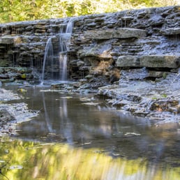 The waterfall at the trailhead.