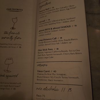 Bisous - Menu - Cocktail Bars Near Me - Chicago, Illinois