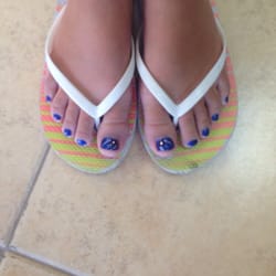 Best Nails Image - Kinslee's patriotic toes!