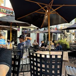 Tigín Irish Pub - Dining area outside.