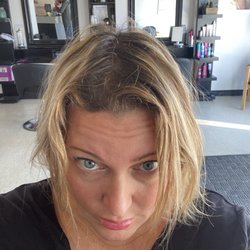 Beauty Lounge - Ouch...check out them roots and the reason for getting. My hair done today.