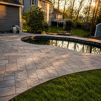 GMS Decorative Concrete - Light Grey Ashlar Slate Pool Deck. - Masonry/Concrete Near Me - Nashua, New Hampshire GMS Decorative Concrete - Light Grey Ashlar Slate Pool Deck. - Masonry/Concrete Near Me - Nashua, New Hampshire