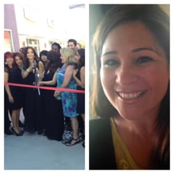 Shear Vanity - At the ribbon-cutting  ceremony (my new eyebrow threading location!)