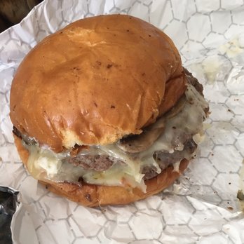 Beth's Burger Bar - Double burger with pepper jack, mushrooms, and mayo - American Near Me - Orlando, Florida Beth's Burger Bar - Double burger with pepper jack, mushrooms, and mayo - American Near Me - Orlando, Florida