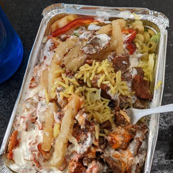 Mido’s Halal Food - $6 Big portion, and so good! Olives in salad. Chicken & Lamb & fries - Food Trucks Near Me - New York, New York Mido’s Halal Food - $6 Big portion, and so good! Olives in salad. Chicken & Lamb & fries - Food Trucks Near Me - New York, New York