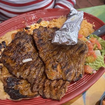 Salsa & Beer - Carne Asada and Enchilada plate - Mexican Near Me - Van Nuys, California