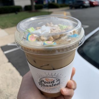 Loud'n Roasted Coffee Roasters - Lucky charms latte (from their March flight) - Coffee Roasteries Near Me - Chantilly, Virginia
