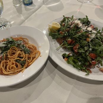 Mamma Lucy - Lighter fried chicken with arugula and spaghetti - Italian Near Me - Scottsdale, Arizona Mamma Lucy - Lighter fried chicken with arugula and spaghetti - Italian Near Me - Scottsdale, Arizona