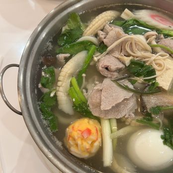 Thai Hot Pot - Clear Broth is delicious! Comfort food. - Thai Near Me - Gardena, California Thai Hot Pot - Clear Broth is delicious! Comfort food. - Thai Near Me - Gardena, California