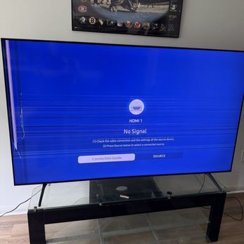 Junk All Done - Broken TV after movers broke it. - Junk Removal & Hauling Near Me