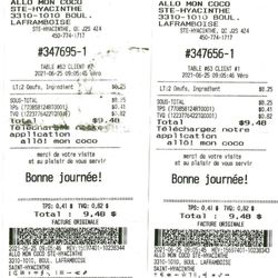 Allô! Mon Coco - 25 juin 2021 / $9.48 chacun avec taxes par Véro.