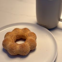 Sugar dusted mochi donut Sugar dusted mochi donut