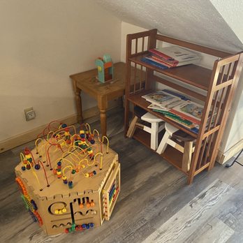 Cafe Guse - Kids area under the stairs - Coffee & Tea Near Me - Longview, Washington