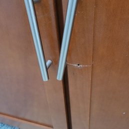 Door handles not installed properly Door handles not installed properly