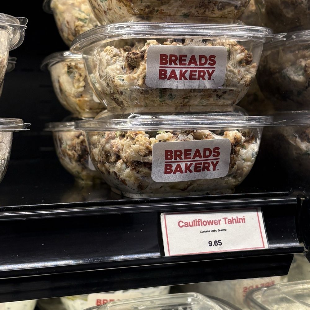 Breads Bakery - Upper West Side - The Cauliflower Tahini is so divine - Coffee & Tea Near Me - New York, New York