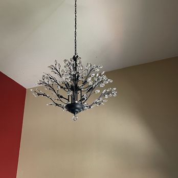 Eternal Light Electric - New entryway chandelier light - Electricians Near Me