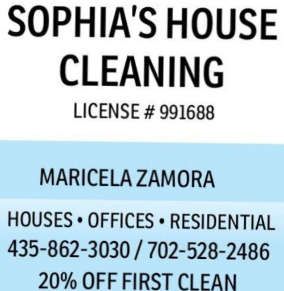 SOPHIA’S HOUSE CLEANING Updated October 2024 Mesquite, Nevada