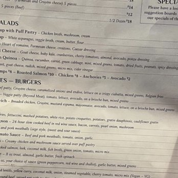 Brussels Bistro - Menu - Belgian Near Me - San Clemente, California