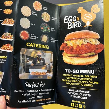 Egg N Bird - Menu - Sandwiches Near Me - Maywood, California Egg N Bird - Menu - Sandwiches Near Me - Maywood, California