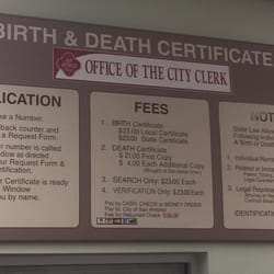City of San Antonio- Vital Statistics Division