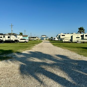 Sandollar RV Park - Drive through with entrance and exit - RV Parks Near Me - Bolivar Peninsula, Texas