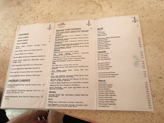 Menu photo 2 Fresco's Tulum, ROO