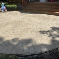 J N Lawncare - Power washed and with polymeric sand application