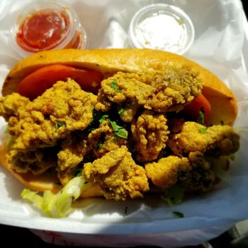 Seither's Seafood - Oyster poboy with homemade tartar and cocktail sauce. - Seafood Near Me - Harahan, Louisiana Seither's Seafood - Oyster poboy with homemade tartar and cocktail sauce. - Seafood Near Me - Harahan, Louisiana