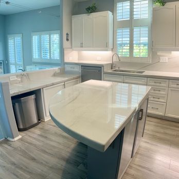 Prestige Marble & Tile - AFTER - MONT BLANC QUARTZITE - Countertop Installation Near Me - Santa Fe Springs , California Prestige Marble & Tile - AFTER - MONT BLANC QUARTZITE - Countertop Installation Near Me - Santa Fe Springs , California