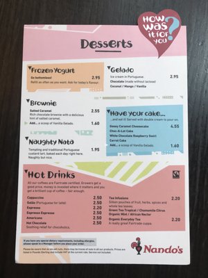 Menu photo 6 Nando's London, XGL Menu photo 6 Nando's London, XGL