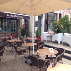 Le Millefeuille - Une jolie et agréable terrasse, puis on y mange très bien !! Félicitations !!