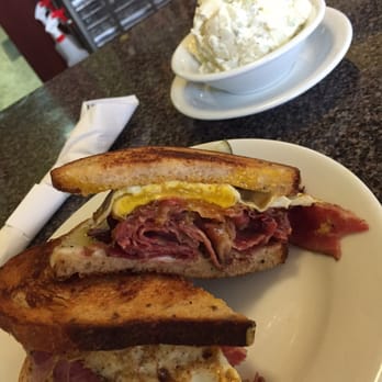 Stalzy's Deli - The "Brooklyn Breakfast" with a side of potato salad. - Delis Near Me - Madison, Wisconsin Stalzy's Deli - The "Brooklyn Breakfast" with a side of potato salad. - Delis Near Me - Madison, Wisconsin