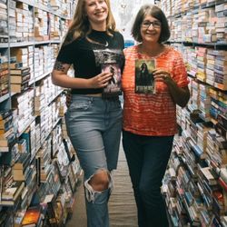 Trade-A-Book - Beverly with her niece and social media manager/marketing director, Paige.